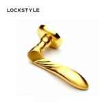 Ручки дверные LOCKSTYLE PRO-Pisa SG/GP матовое золото/золото