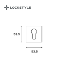 Накладка LOCKSTYLE ET ZN NBM (матовый никель) — изображение 2