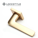Ручки дверные LOCKSTYLE FLOW ZN BB ( матовое золото)