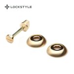 Фиксатор LOCKSTYLE WC BB/PB матовая латунь/золото