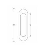 Ручки для раздвижных дверей LOCKSTYLE SH01 SN матовый никель — изображение 2