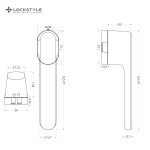 Ручки дверные LOCKSTYLE AKIK MOV AL6 (черный) — изображение 4