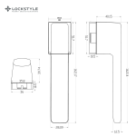 Ручки дверные LOCKSTYLE CORAL MPR AL6 (черный) — изображение 4