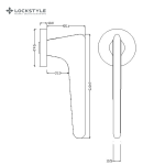 Ручки дверные LOCKSTYLE GIGI ZR цвет CBM (матовый хром) — изображение 2