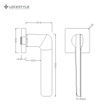 Ручки дверные LOCKSTYLE FLOW ZN AL6 ( черный) — изображение 2