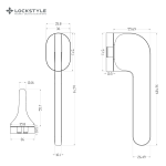 Ручки дверные LOCKSTYLE JASPER MOV цвет CBM (матовый хром) — изображение 4