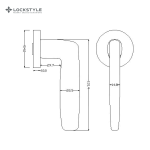 Ручки дверные LOCKSTYLE KAYA ZR цвет CBM (матовый хром) — изображение 2