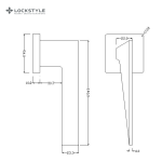 Ручки дверные LOCKSTYLE MIRAGE ZN BB (матовое золото) — изображение 2