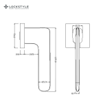 Ручки дверные LOCKSTYLE NIX ZN цвет CBM (матовый хром) — изображение 2