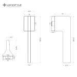 Ручки дверные LOCKSTYLE TOPAZ MPR AL6 (черный) — изображение 5