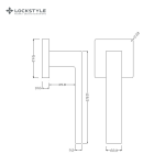 Ручки дверные LOCKSTYLE SKY ZN BB ( матовое золото) — изображение 2