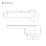 Ручки дверные LOCKSTYLE ELLIPSE ZR цвет BB (матовое золото) — изображение 3