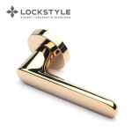 Ручки дверные LOCKSTYLE ELLIPSE ZR цвет GL (глянцевое золото PVD)