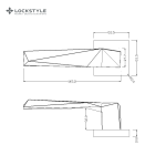 Ручки дверные LOCKSTYLE PIRA ZN CBM (матовый хром) — изображение 2