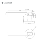 Ручки дверные LOCKSTYLE TROY ZR цвет NBM (матовый никель) — изображение 2