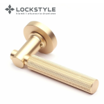 Ручки дверные LOCKSTYLE TROY ZR цвет BB (матовое золото)