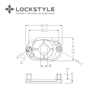 Фиксатор LOCKSTYLE WC MPR цвет NBM (матовый никель) — изображение 2