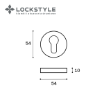 Накладка LOCKSTYLE ET ZR цвет ABM (бронза) — изображение 2