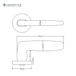 Ручки дверные LOCKSTYLE KAYA ZR цвет MAB (французская бронза) — изображение 3