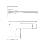 Ручки дверные LOCKSTYLE NIX ZN цвет BB (матовое золото) — изображение 3
