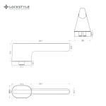 Ручки дверные LOCKSTYLE PERIDOT MOV цвет GL глянцевое золото (PVD покрытие) — изображение 5