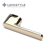 Ручки дверные LOCKSTYLE AKIK MOV цвет GL глянцевое золото (PVD покрытие)