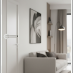 Межкомнатная дверь скрытого монтажа (стекло/зеркало)